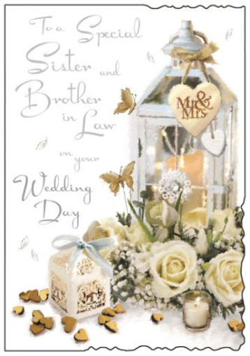 Picture of SPECIAL SISTER & BROTHER IN LAW WEDDING CARD